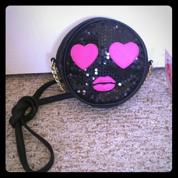 *HP* NWT Black Sequined Crossbody Bag - Picture 1 of 3